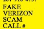 201-918-4737 - FAKE VERIZON  SCAM CALLER