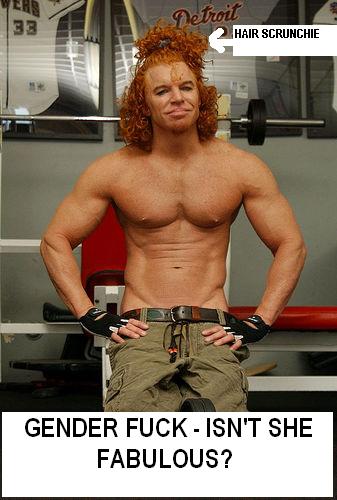 Doctors ask: “Does gender fuck comic “CARROT TOP” put steroids in his eyeliner?”