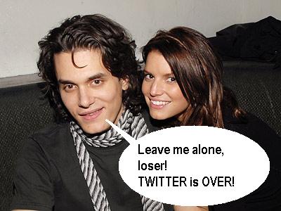 John Mayer says, “TWITTER IS OVER.”