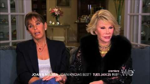 Why are the paintings blurred out on Joan Rivers reality show?