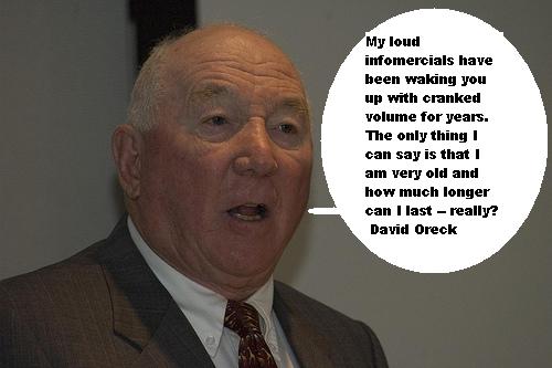 David Oreck Vacuum Infomercials to end soon?