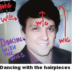 TONIGHT!  Dancing with the Ralph Macchio Hairpiece!