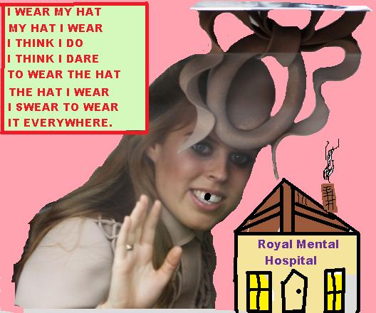 Princess Beatrice Ugly Hat Lands Her In The Mental Hospital.