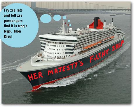 Luxury Cruise Ship Queen Mary 2 fails health inspection — filthy!