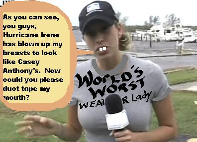 Stephanie Abrams Weather Channel — SUCKS!  Hurricane Irene Is Over-Hyped.