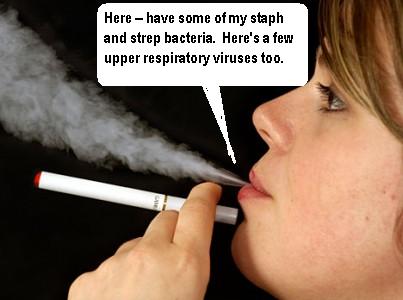 VAPING SPREADS DISEASES WORSE THAN COUGHING OR SNEEZING.