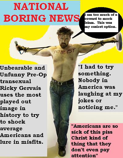 UNFUNNY Ricky Gervais — Anti-Christian? — Afraid of Muslims?