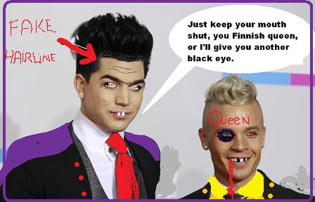 Finland reports: Adam Lambert fight with gay lover.
