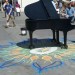 Piano Player in Washington Square Park Brings Springtime to New York.