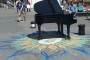 Piano Player in Washington Square Park Brings Springtime to New York. 