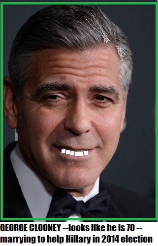 George Clooney’s Fake Marriage Helps Hillary.